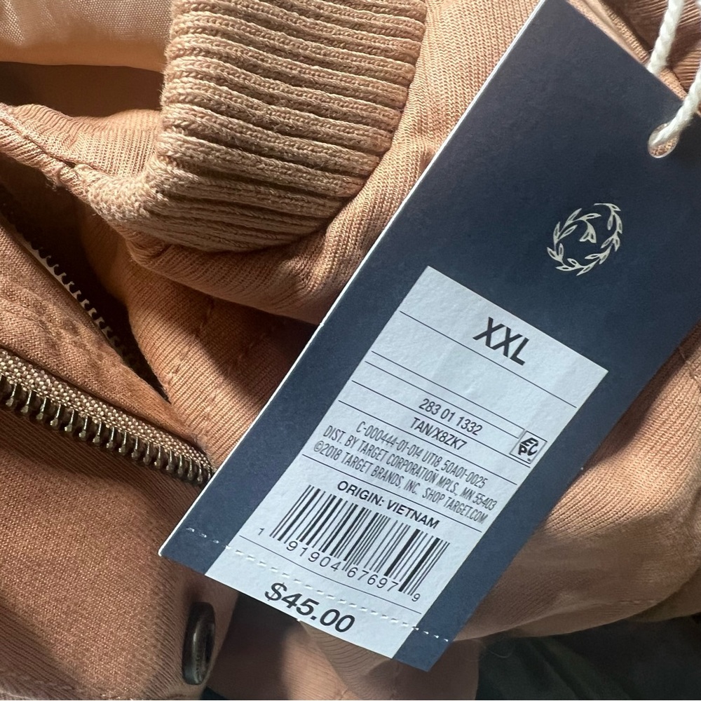 NWT Universal Thread Quilted Utility Jacket Tan Plus Size XXL NEW - Picture 14 of 14
